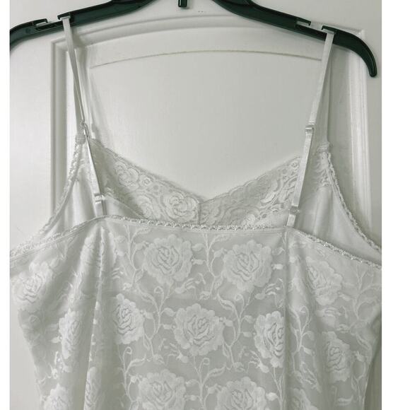 Breezies Angel Love White Lace Y2K Fairycore Cami Top 1X - Picture 6 of 9